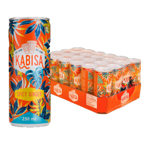 Kabisa Spicy Ginger, Vitamindrikk, 24 stk, 250ml, inkludert pant 2,-