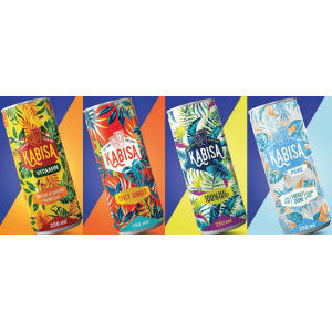 Kabisa Mix brett ( 6 x Energy, 6 x Vitamin, 6 x Spicy Ginger, 6 x Pure) tot: 24 bokser, à 250ml, pant inkludert