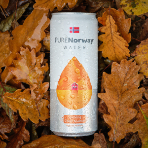 Ginger & Lemon, Sparkling, PureNorwayWater, 24 stk, 0,33L, Inkl Pant: 2,-/stk