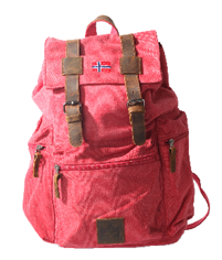 PURENorway RETRO Backpack junior, Red